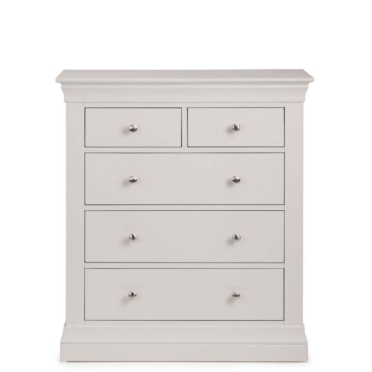 Clermont Chest of Drawers - 3+2 Drawer - Soft Grey