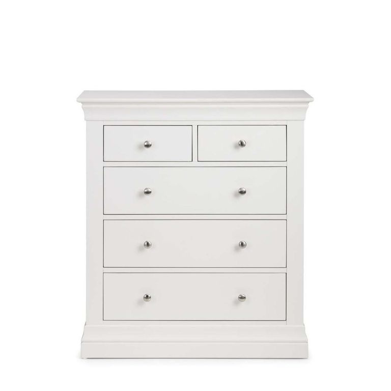 Clermont Chest of Drawers - 3+2 Drawer - White