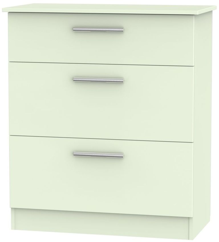 Contrast Cream 3 Drawer Deep Chest