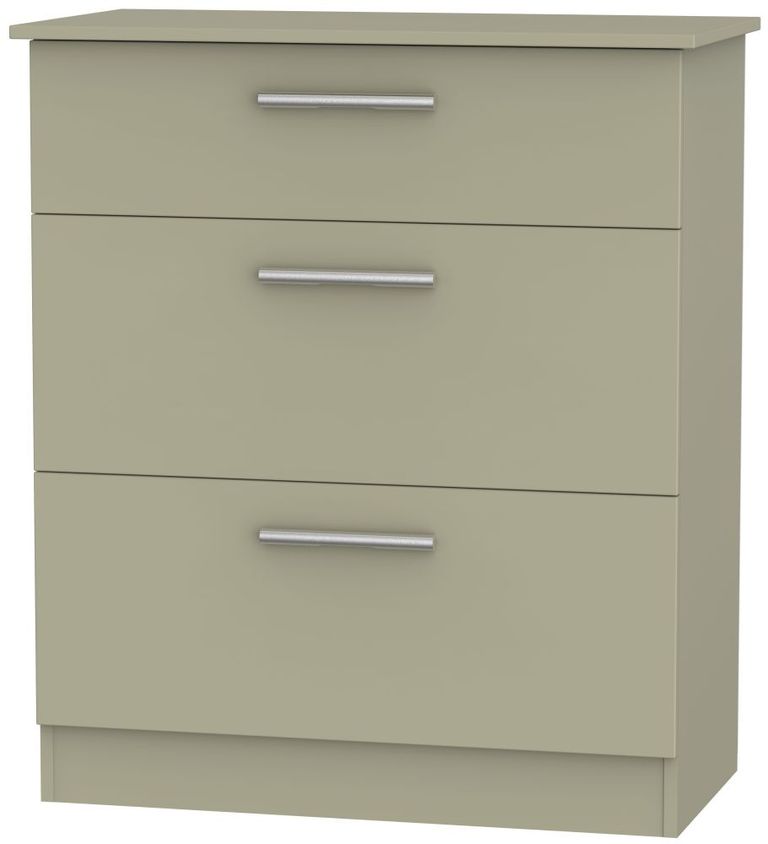 Contrast Mushroom 3 Drawer Deep Chest