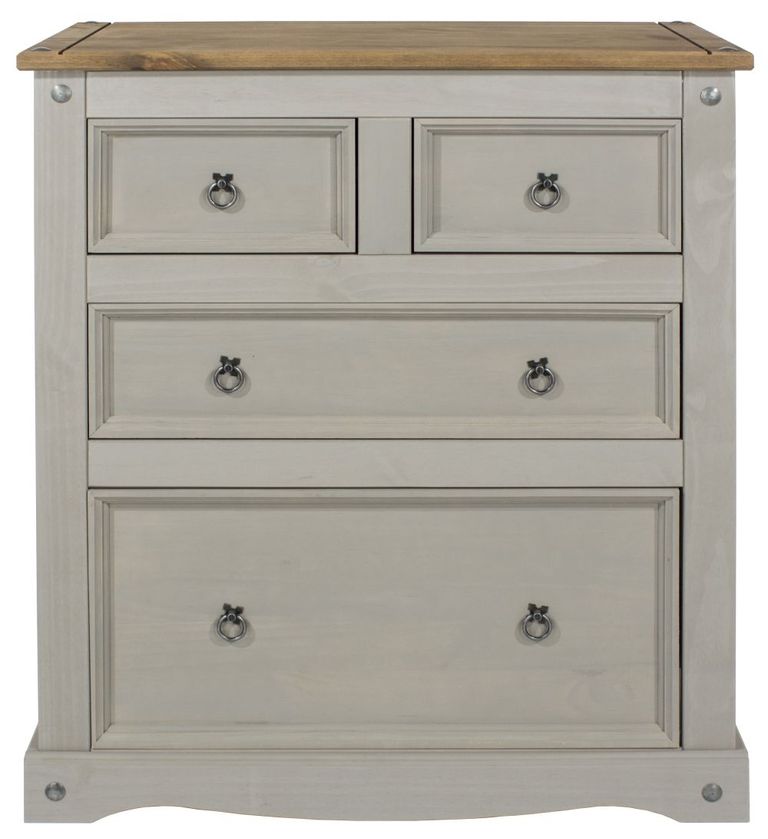 Corona Grey Mexican Pine 2+2 Drawer Chest