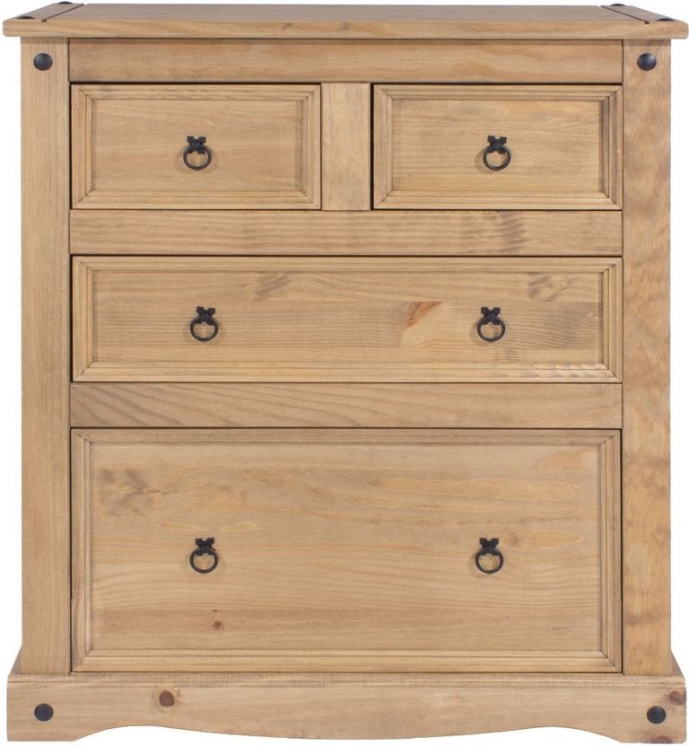 Corona Pine Mexican 2+2 Drawer Chest 