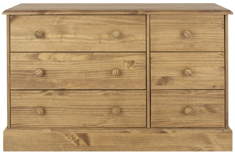 Cotswold Pine 6 Drawer Wide Chest