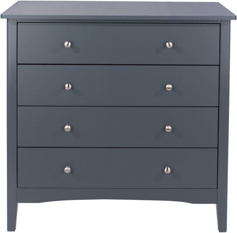 Como Blue Painted 4 Drawer Chest