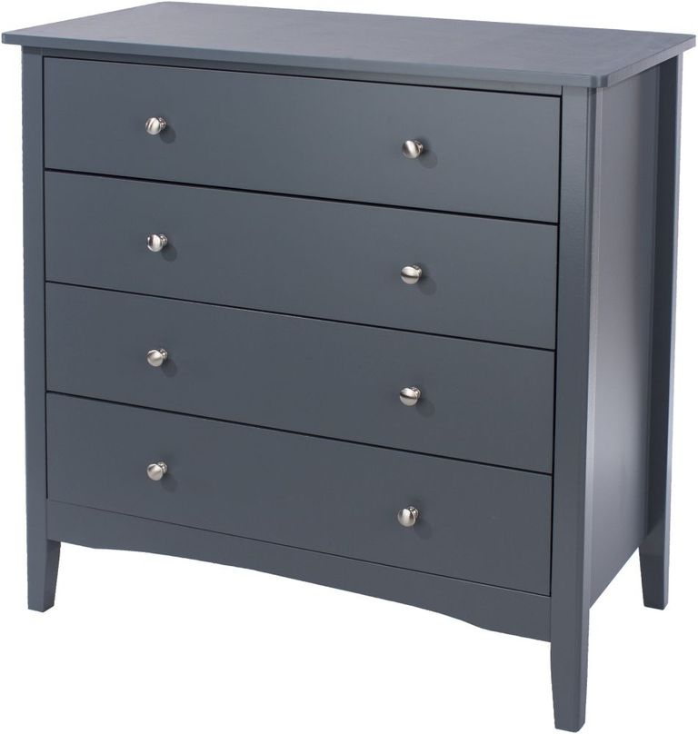 Como Blue Painted 4 Drawer Chest