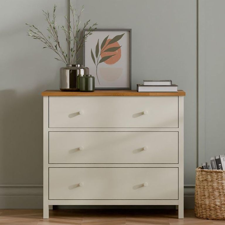 Coxmoor Chest of Drawers - 3 Drawer - Ivory