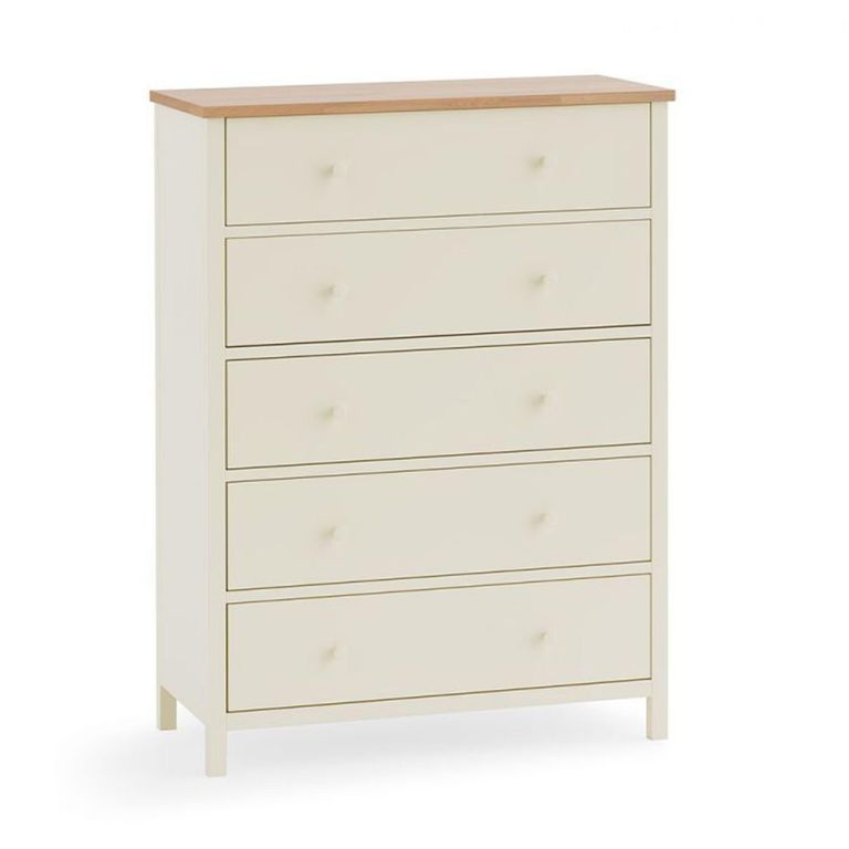 Coxmoor Chest of Drawers - 5 Drawer - Ivory