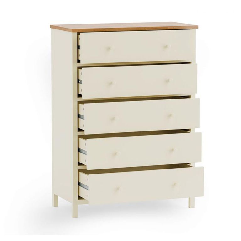 Coxmoor Chest of Drawers - 5 Drawer - Ivory
