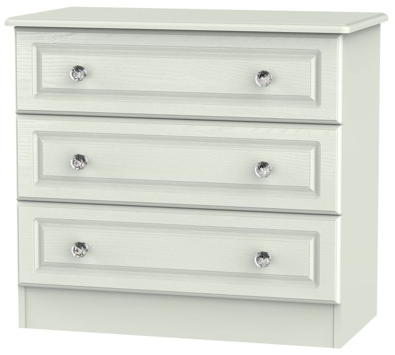 Crystal Cashmere 3 Drawer Small Chest