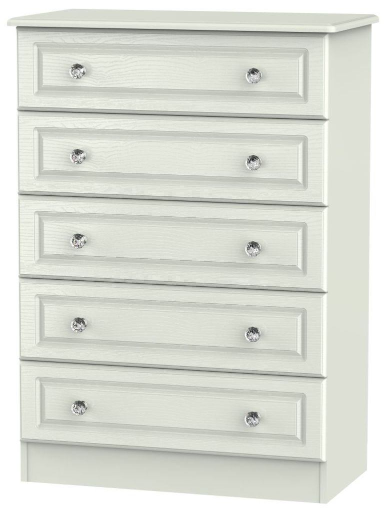 Crystal Cashmere 5 Drawer Chest