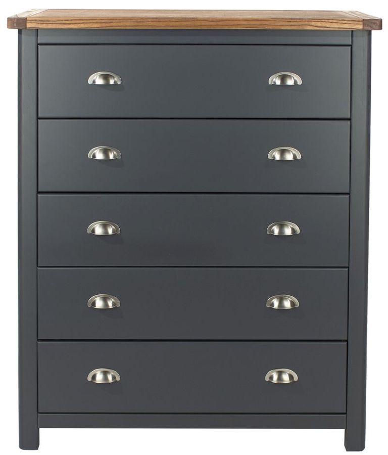 Dunkeld Blue 5 Drawer Chest
