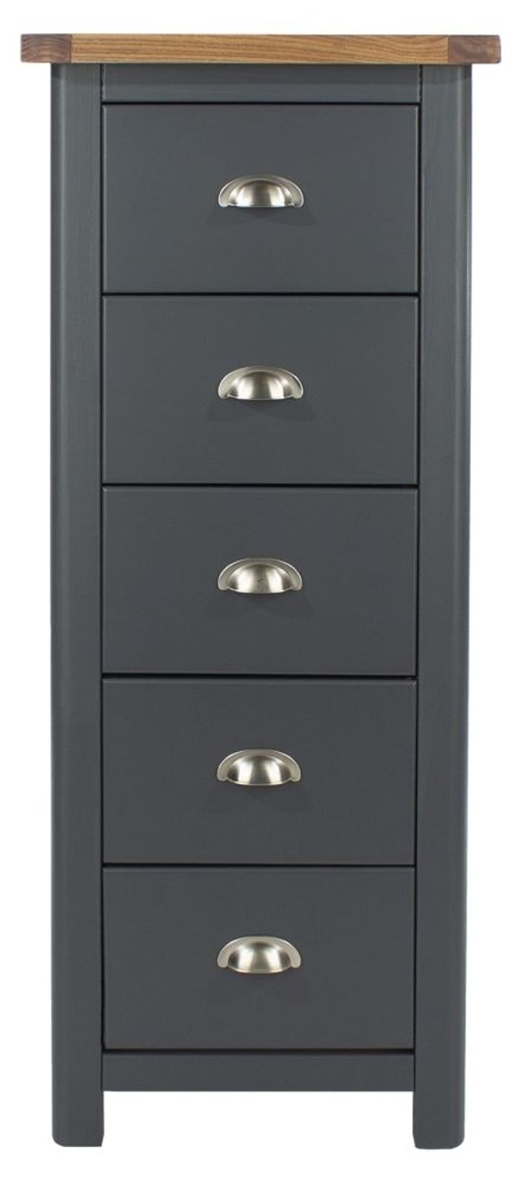 Dunkeld Blue 5 Drawer Tall Chest