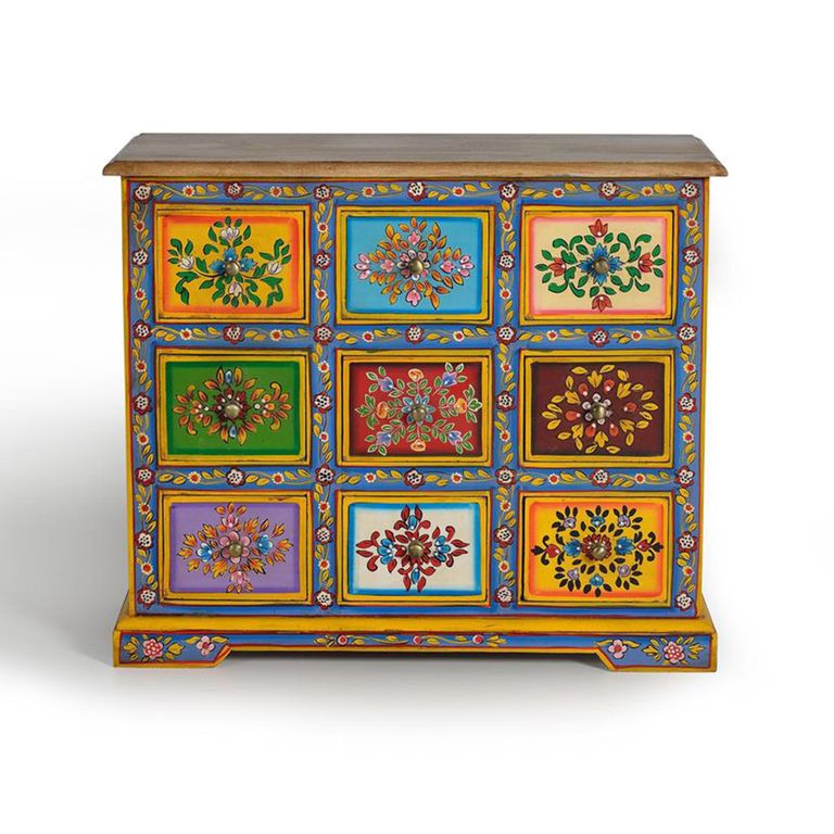 Dibble Chest - Mango Wood - Painted - Multi Drawer
