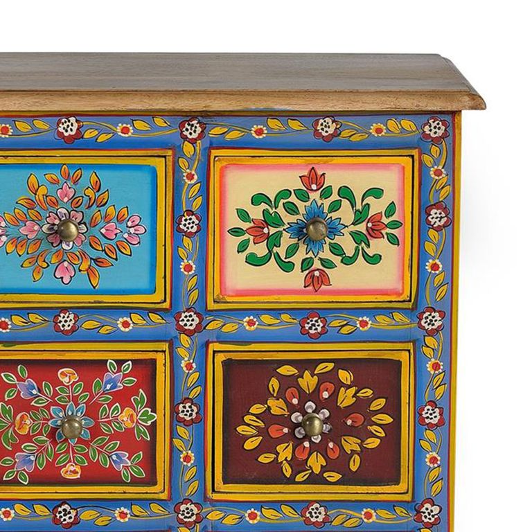 Dibble Chest - Mango Wood - Painted - Multi Drawer