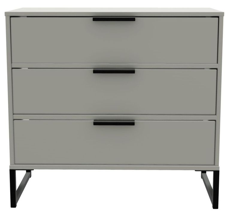 Diego Grey 3 Drawer Small Chest