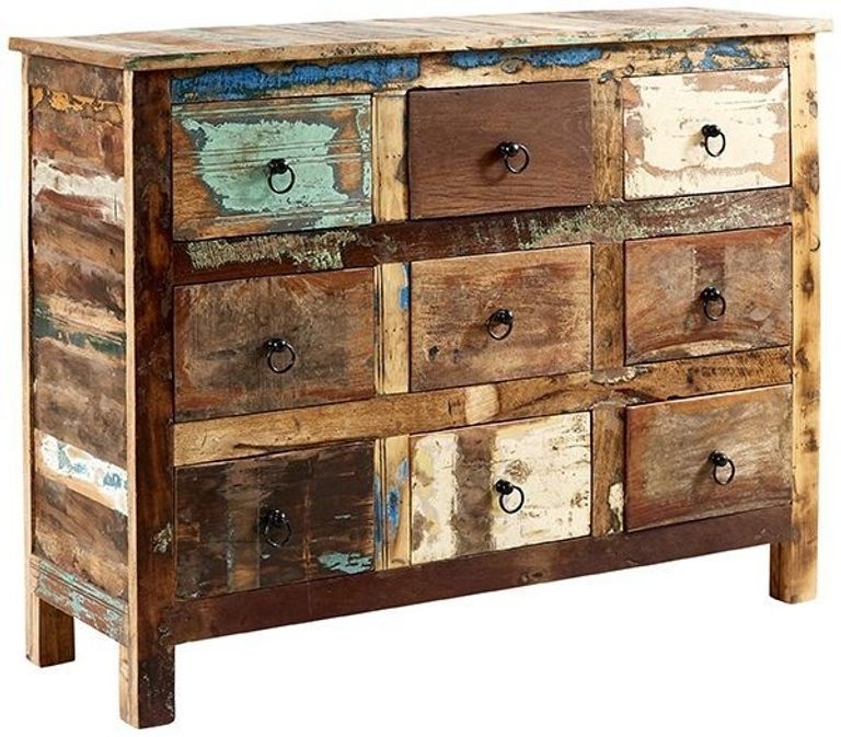 Diu Reclaimed Wood Multiple Drawer Chest