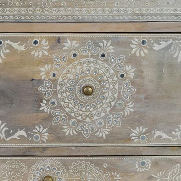 Dolap Chest - Mango Wood - Painted - Multi Drawer