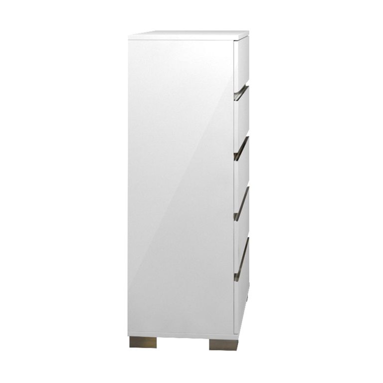 Dream Tall Chest - 5 Drawer - White