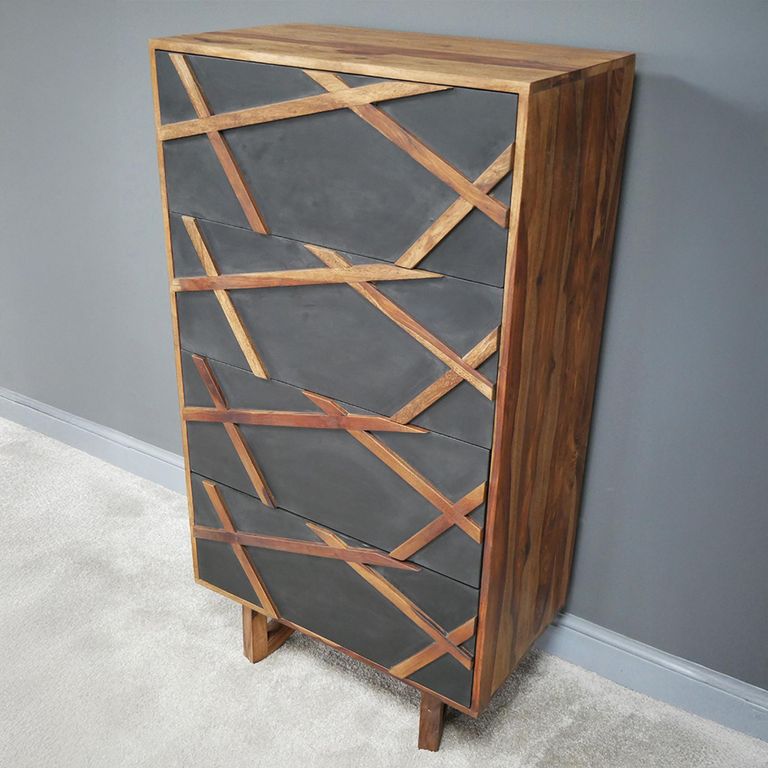 Tallboy Chest - 4 Drawer - Sheesham Wood