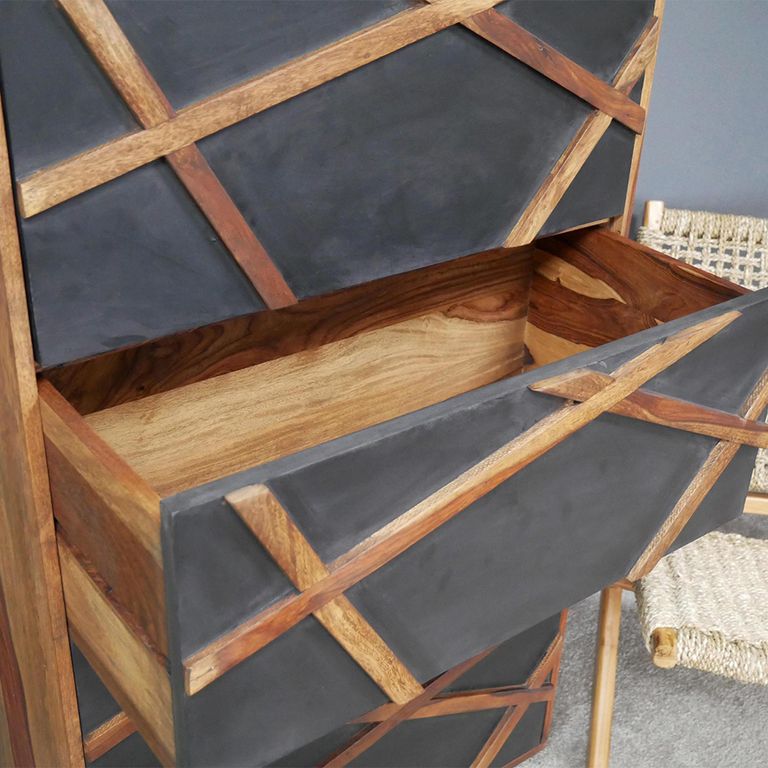 Tallboy Chest - 4 Drawer - Sheesham Wood