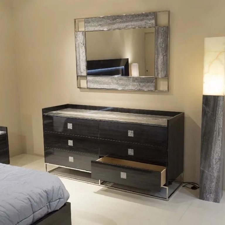 Elliot Chest - 6 Drawer - Wide - Marble and Wooden - Variation Available