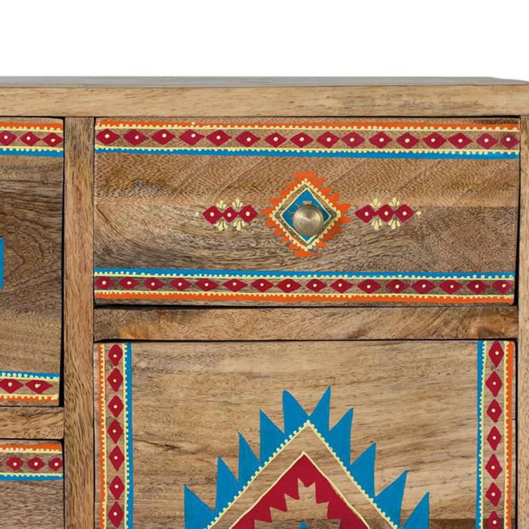 Ergani Chest - Mango Wood - Painted - Multi Drawer