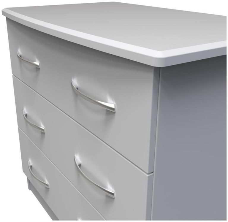 Eve Grey 3 Drawer Small Chest