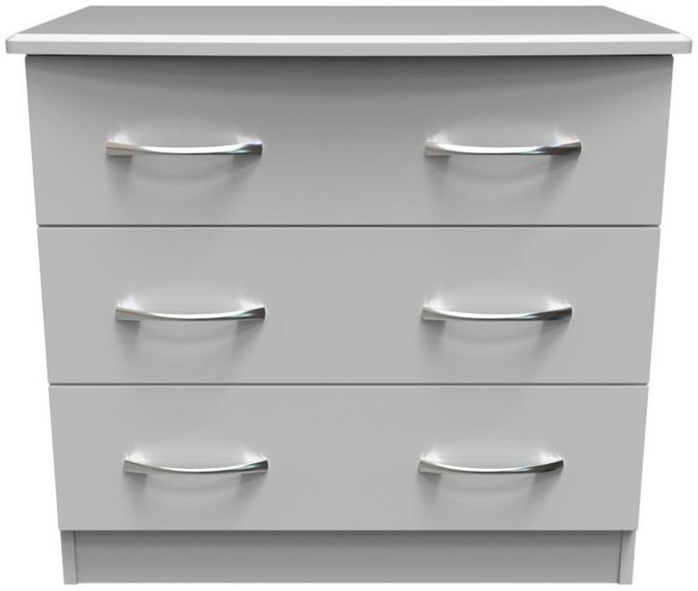 Eve Grey 3 Drawer Small Chest