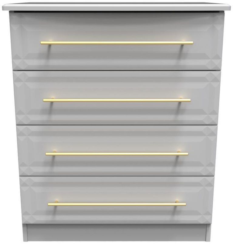 Faye Grey 4 Drawer Chest