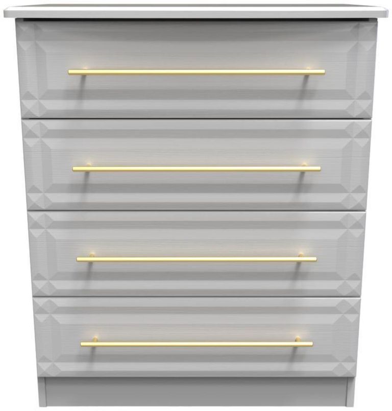 Faye Grey Ash 4 Drawer Chest