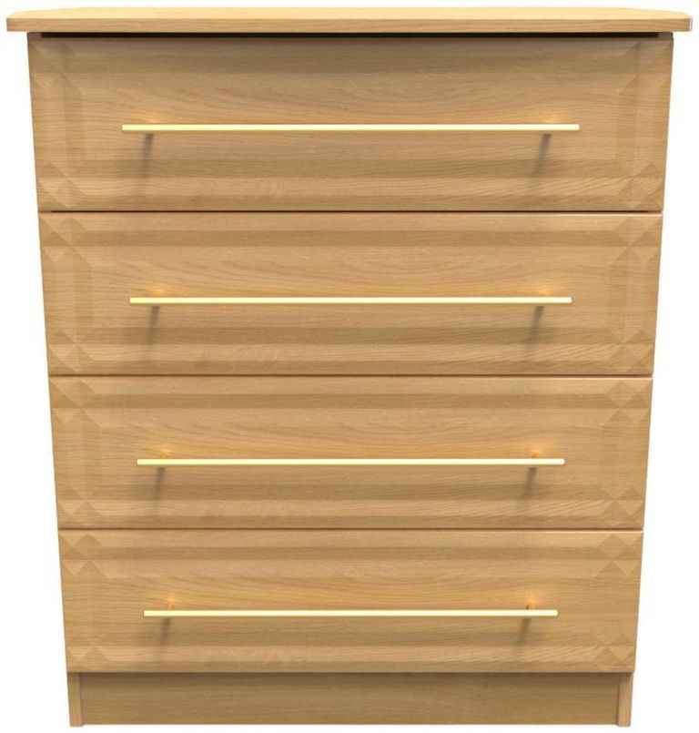 Faye Oak Effect 4 Drawer Chest