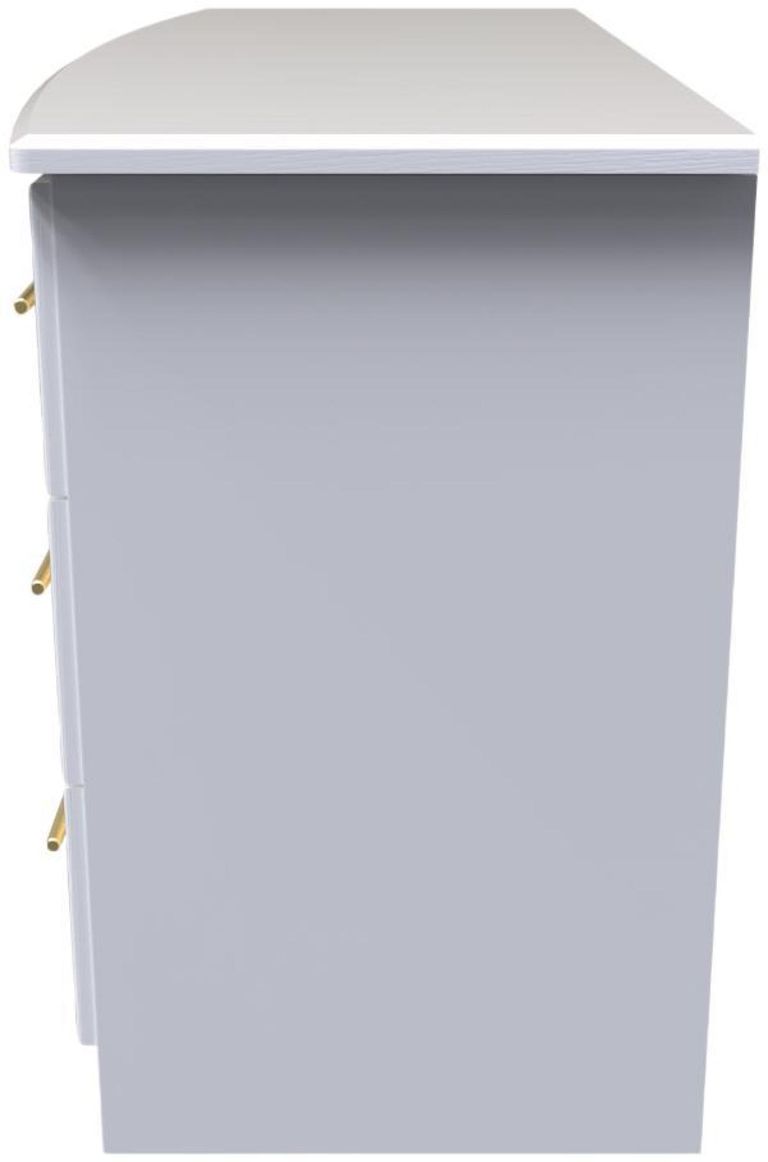 Faye White 6 Drawer Midi Dresser