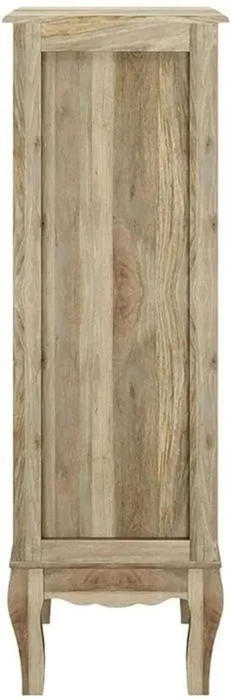 Fleur French Style Grey Narrow Tall Chest - 5 Drawers