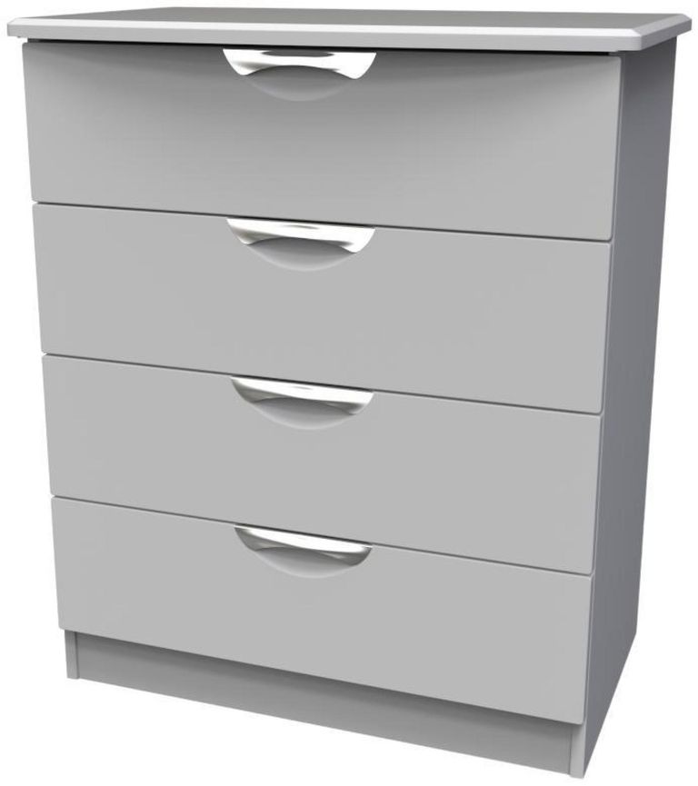Flora Grey 4 Drawer Chest