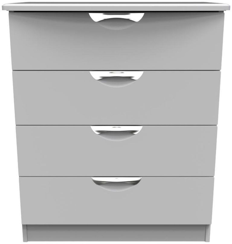 Flora Grey 4 Drawer Chest