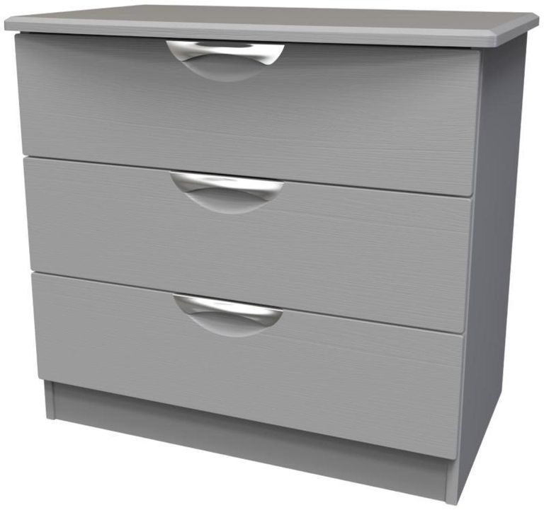 Flora Grey Ash 3 Drawer Small Chest