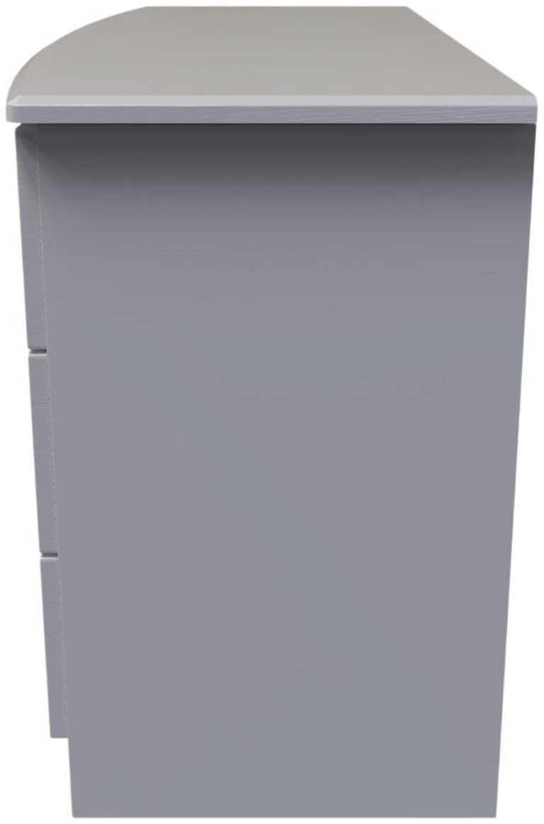 Flora Grey Ash 6 Drawer Midi Dresser