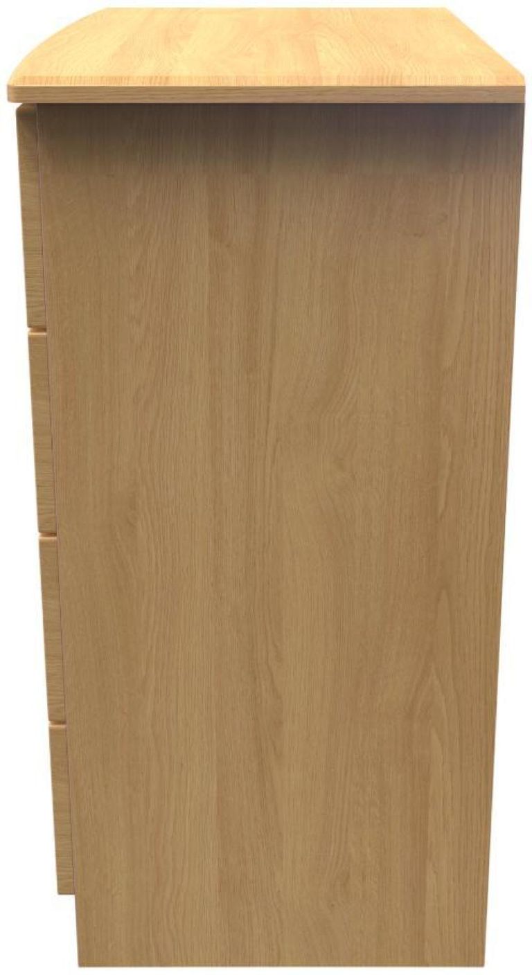 Flora Oak Effect 4 Drawer Chest