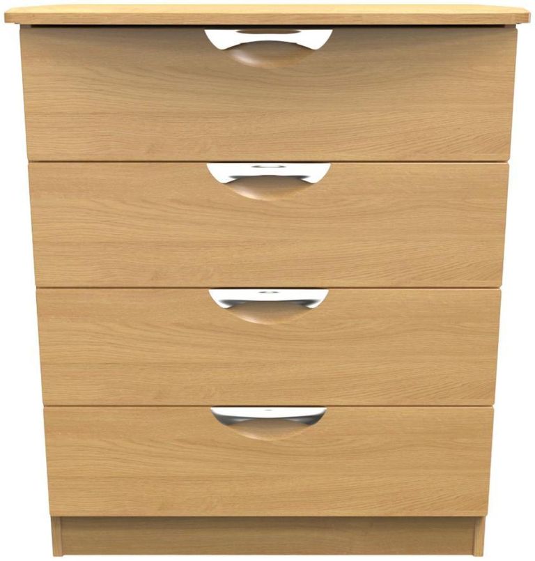 Flora Oak Effect 4 Drawer Chest