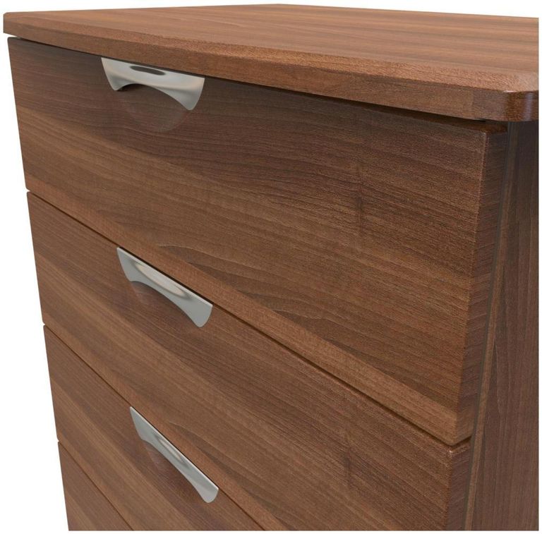 Flora Walnut Effect 4 Drawer Chest