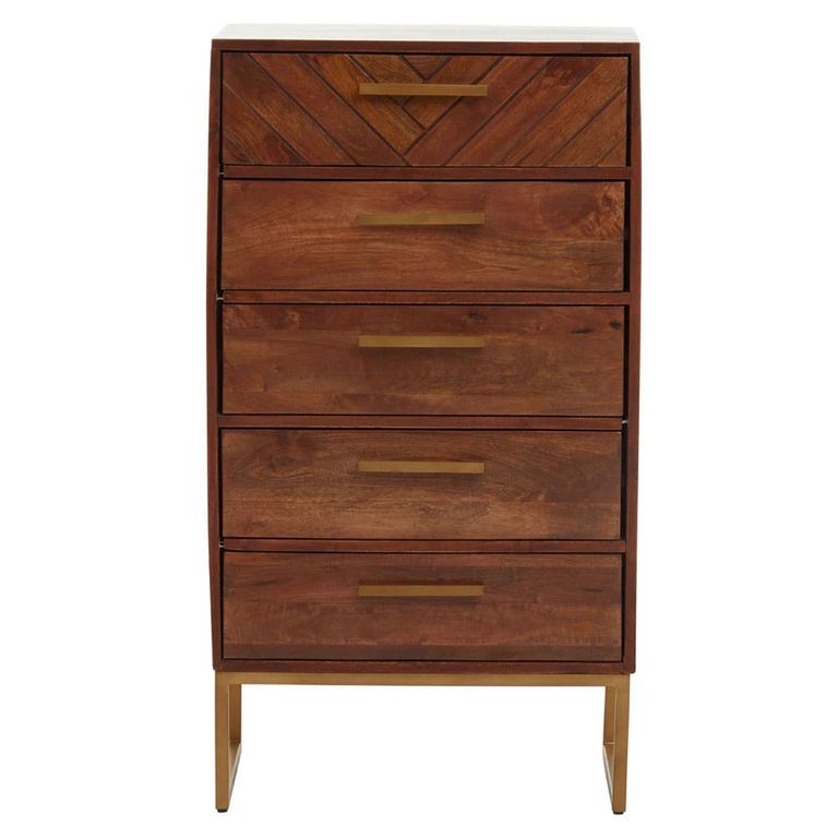 Gaya Chest - 5 Drawer - Mango Wood