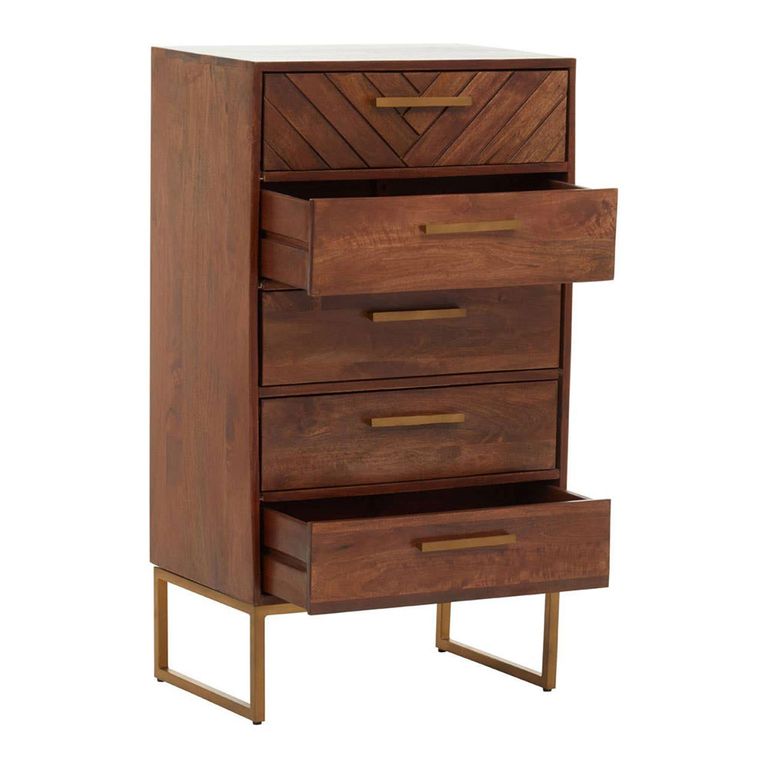 Gaya Chest - 5 Drawer - Mango Wood