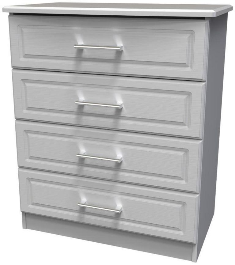 Gina Grey Ash 4 Drawer Chest