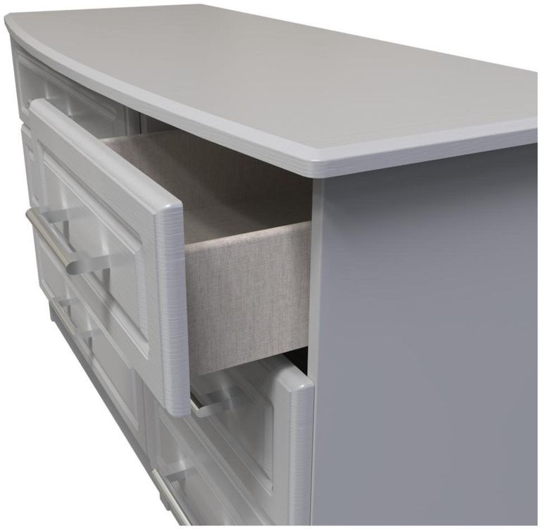 Gina Grey Ash 6 Drawer Midi Dresser