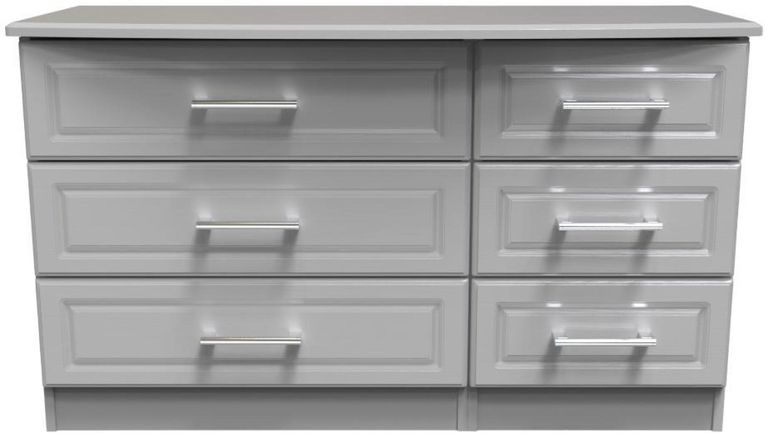 Gina Grey Ash 6 Drawer Midi Dresser