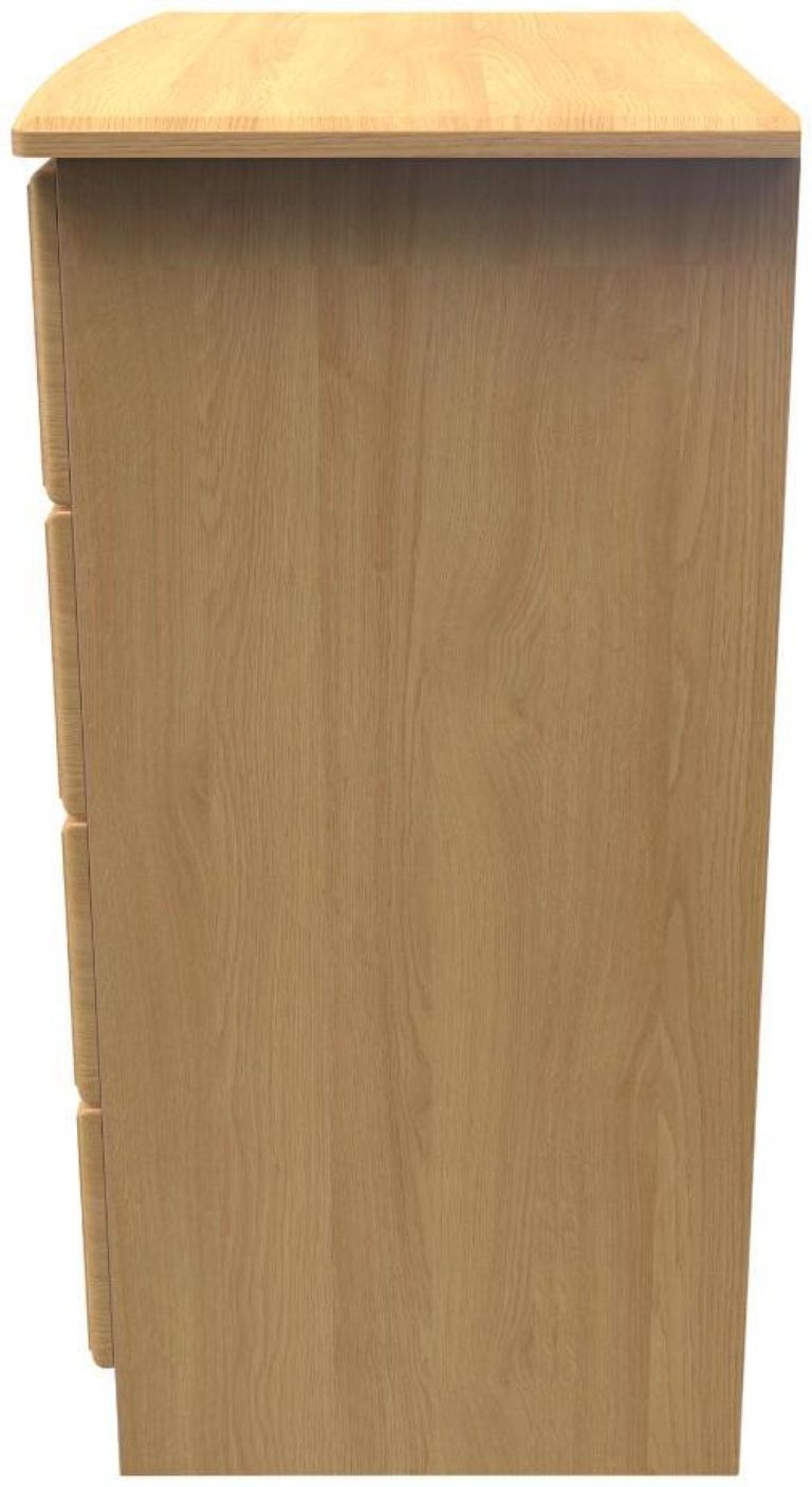 Gina Oak Effect 4 Drawer Chest