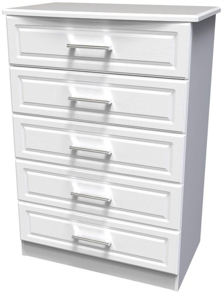 Gina White 5 Drawer Chest