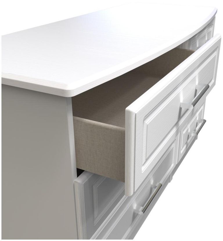 Gina White 6 Drawer Midi Dresser
