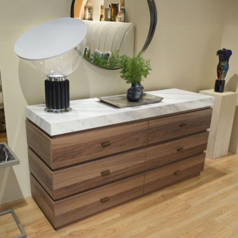 Goya Dresser - Marble Top - 6 Drawer - Variation Available