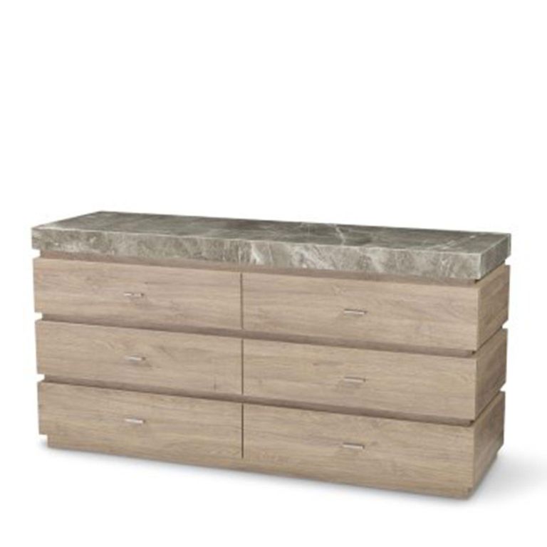 Goya Dresser - Marble Top - 6 Drawer - Variation Available